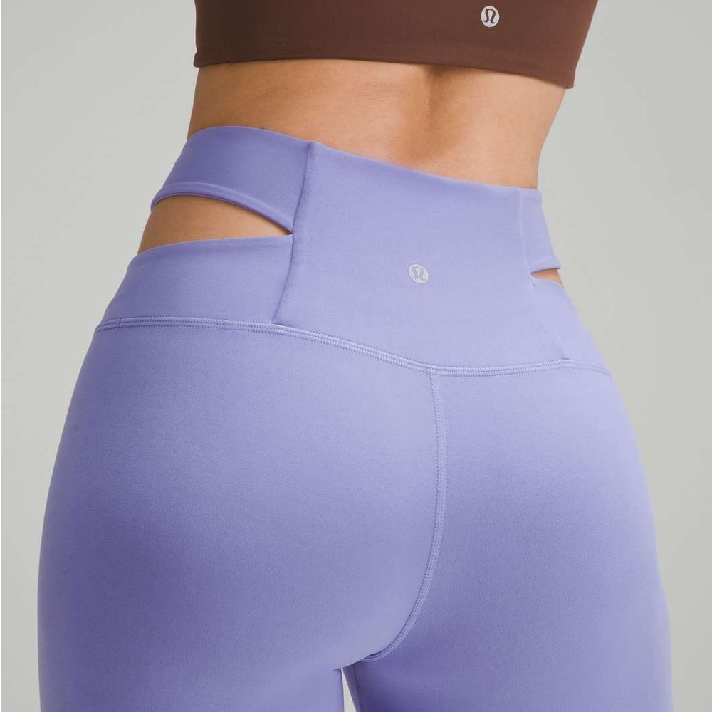 lululemon athletica Purple Cut Out Shorts High Rise Size 4